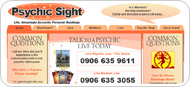 Website Design for Psychic Sight